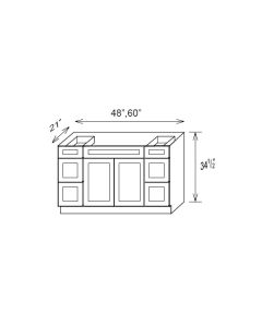 Townsquare Grey - S4821B12D-34-1/2"